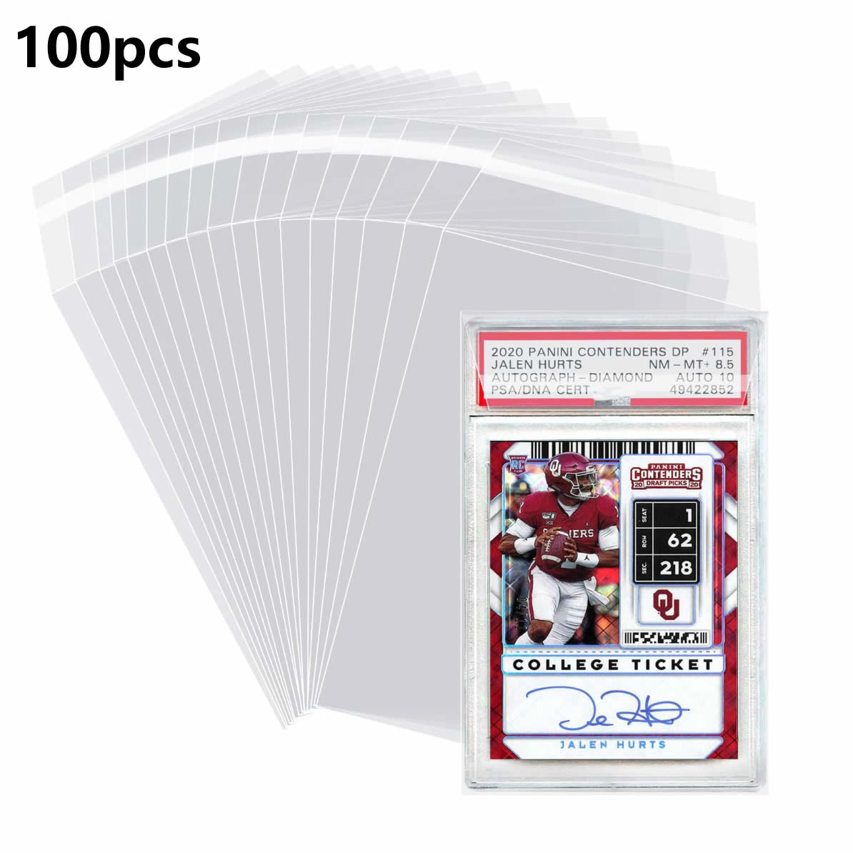 Collector Card Sleeve - 100 sztuk osłonek na ocenione karty